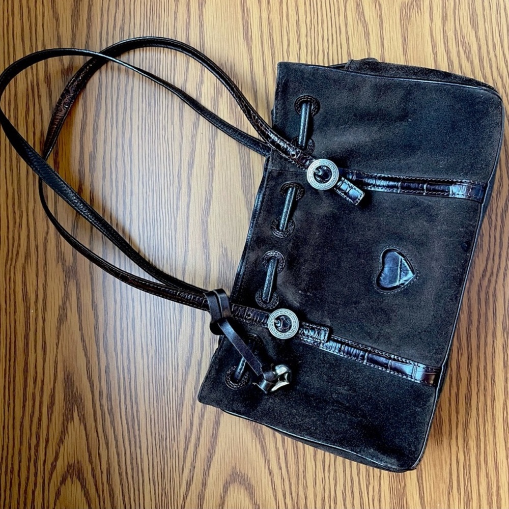Brighton bag with rich red interior